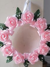 Corona Rosada de Tela