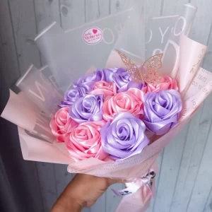 Ramo de Rosas de Jabón en Tonos Pastel